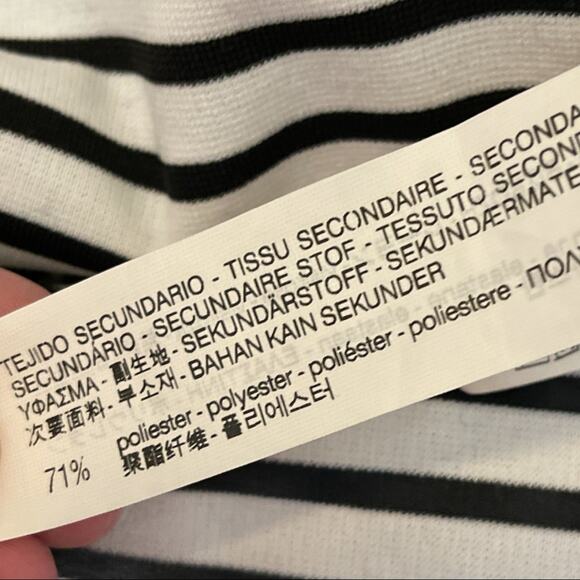 Zara Striped Tank Coastal Summer Dress Size Small Nautical Preppy - Picture 7 of 7